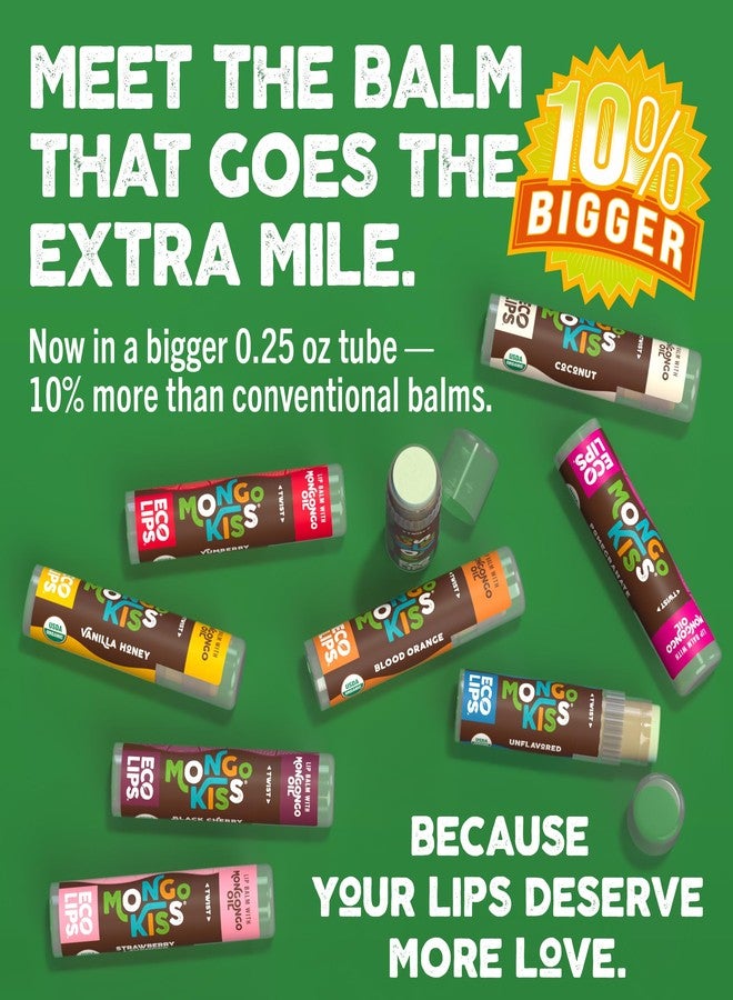 Eco Lips LIP BALM Mongo Kiss 6-Pack (6 tubes) Vanilla Honey by Eco Lips 100% Organic Beeswax & Cocoa Butter Lip Care with Organic Mongongo Oil - Soothe & Moisturize Dry and Cracked Lips - Made in USA - Image 3